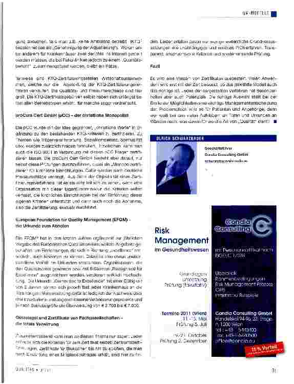 Vorschauseite 2: Zertifizierungsmodelle und deren Anwendung -Einsichten und Detailansichten