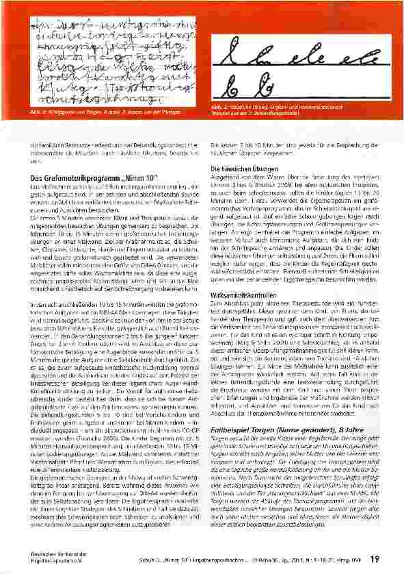 Vorschauseite 2: Nimm 10 : Ergotherapeutisches Maßnahmenpaket für Kinder mit grafomotorischen Störungen