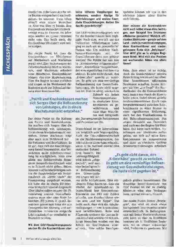 Vorschauseite 2: Wohlstandsfaktor Krankenhaus