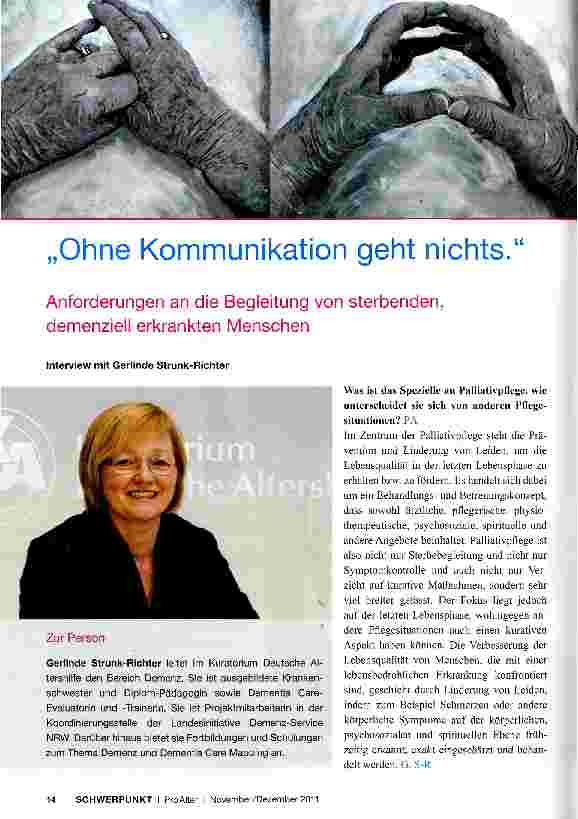 Vorschauseite 1: „Ohne Kommunikation geht nichts.