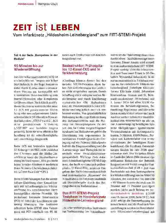 Vorschauseite 1: ZEIT ist LEBEN