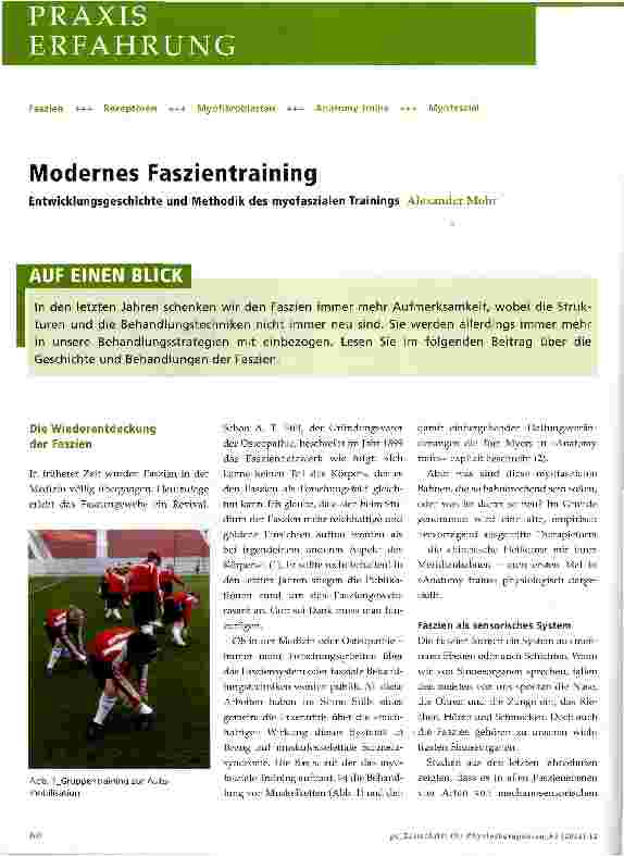 Vorschauseite 1: Modernes Faszientraining