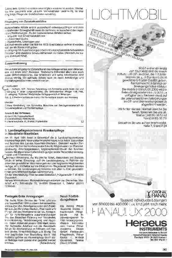 Vorschauseite 2: Hygienische Aspekte bei der Zubereitung und Entsorgung von Zytostatika