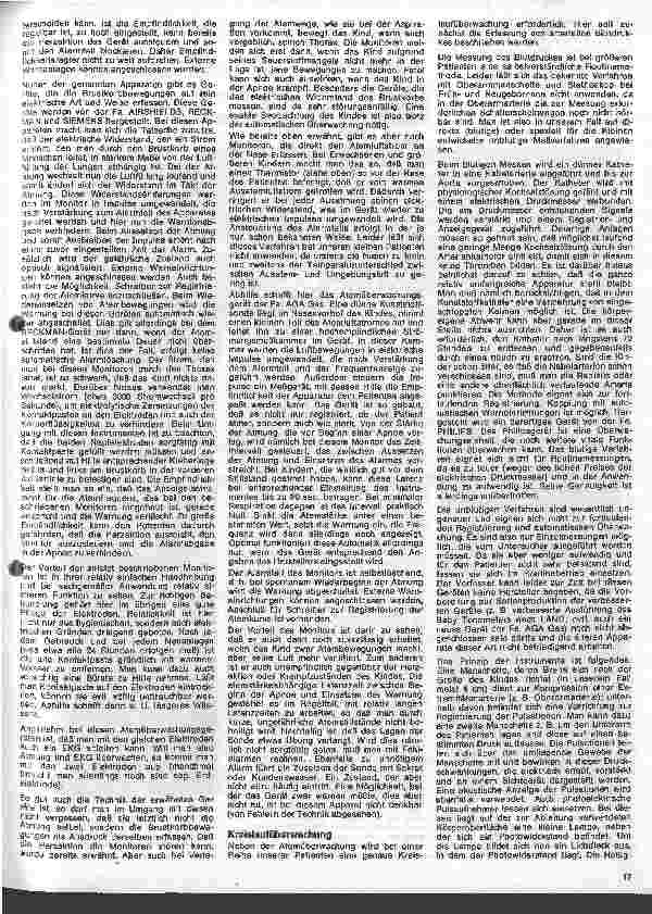 Vorschauseite 2: Kinderheilkunde 23. Folge: Apparative Überwachung von postnatalen Problemkindern