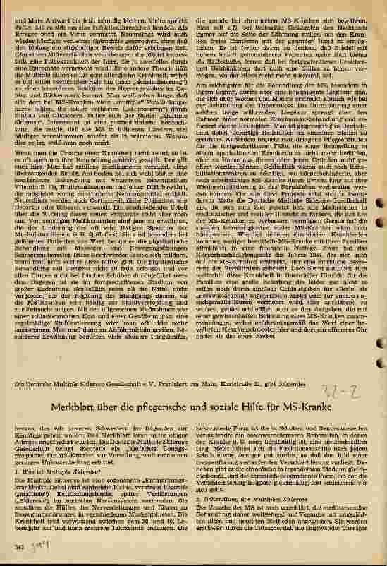 Vorschauseite 2: Wissenswertes über die Multiple Sklerose