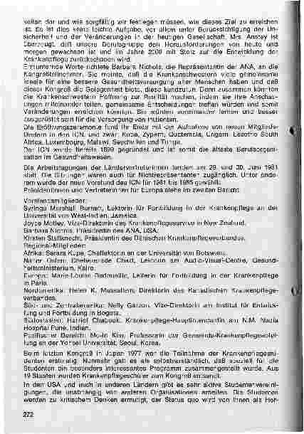 Vorschauseite 2: 17. Internationaler Krankenpflegekongress des Weltbundes der Krankenschwestern und Krankenpfleger und Länderratssitzung