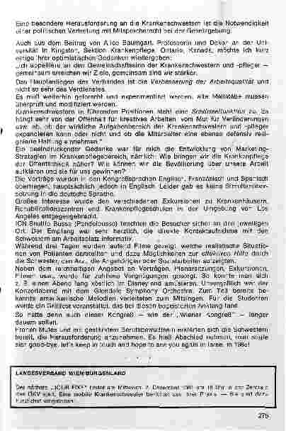 Vorschauseite 4: 17. Internationaler Krankenpflegekongress des Weltbundes der Krankenschwestern und Krankenpfleger und Länderratssitzung