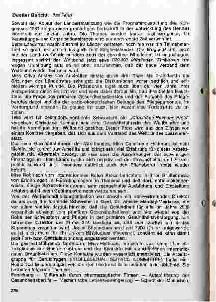Vorschauseite 5: 17. Internationaler Krankenpflegekongress des Weltbundes der Krankenschwestern und Krankenpfleger und Länderratssitzung