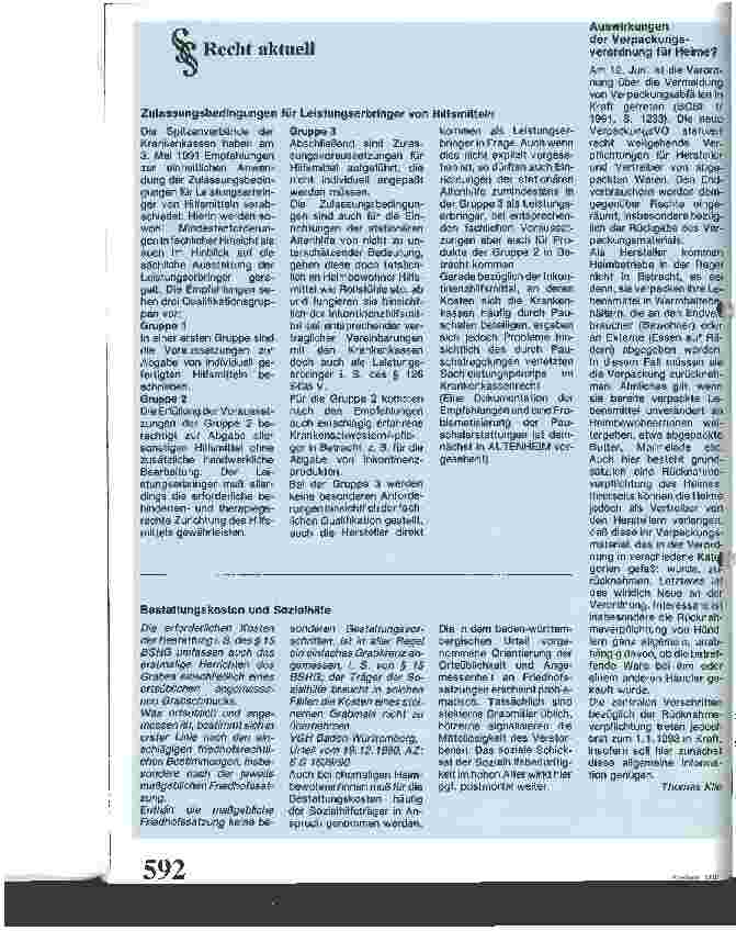 Vorschauseite 6: Pflegeversicherung - Die Position des Deutschen Vereins für öffentliche und private Fürsorge