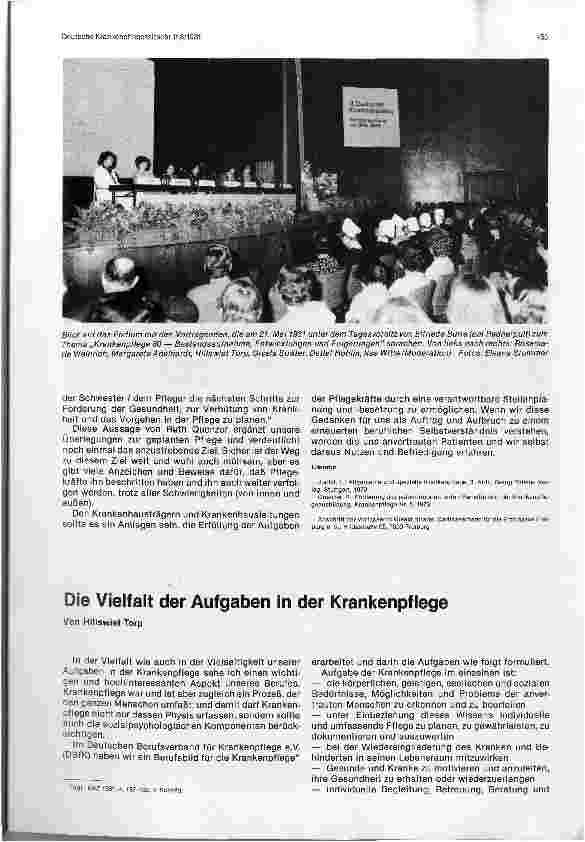 Vorschauseite 1: Die Vielfalt der Aufgaben in der Krankenpflege
