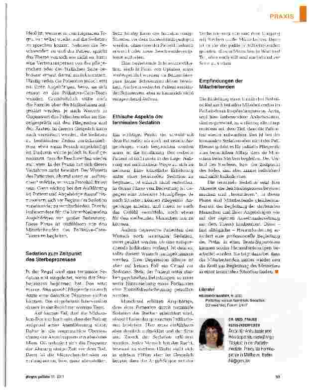 Vorschauseite 4: Sedation - der künstliche Schlaf