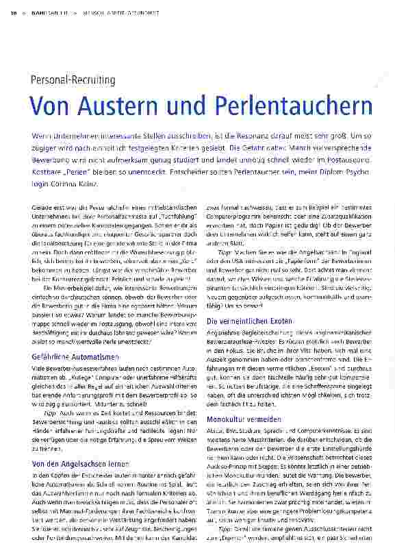 Vorschauseite 1: Von Austern und Perlentauchern
