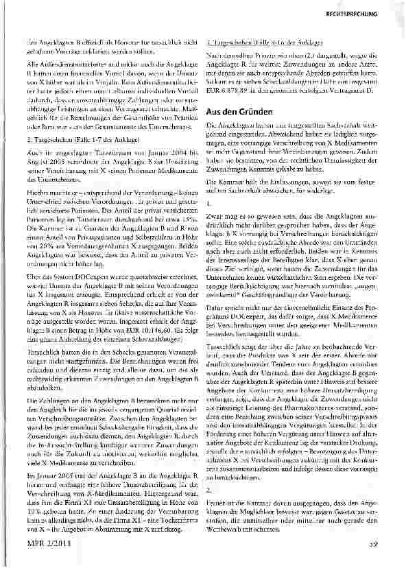 Vorschauseite 4: Vertraglich vereinbartes „Verordnungsmanagement zwischen Pharmaunternehmen und Vertragsärzten als System der profitgetriebenen Medikamentenverordnung