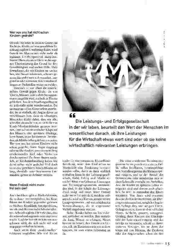 Vorschauseite 2: Leistungsdruck, Siegerwille und Gewalt liegen nahe beieinander