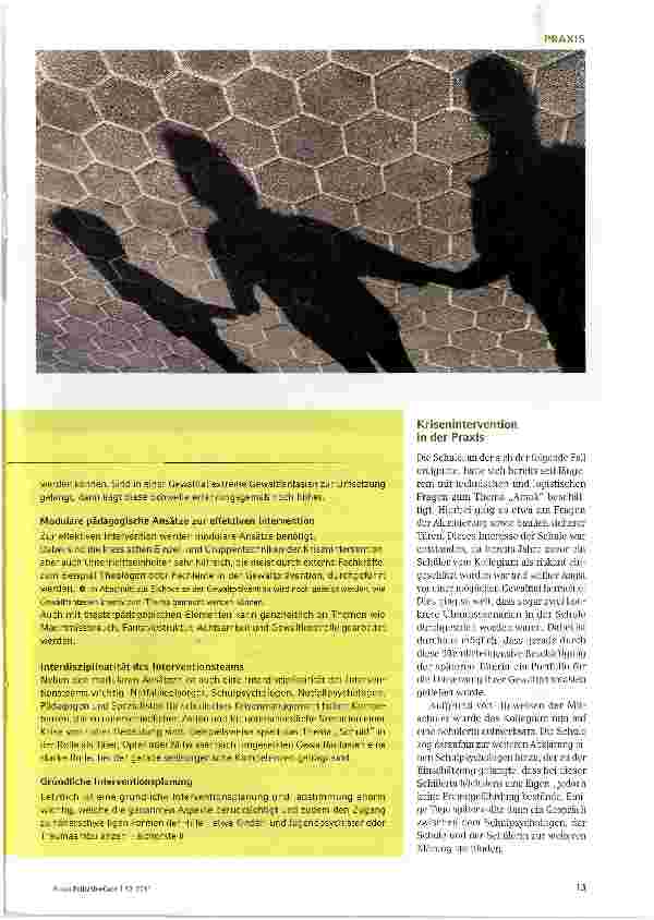 Vorschauseite 2: Traumatisierung und Krisenintervention