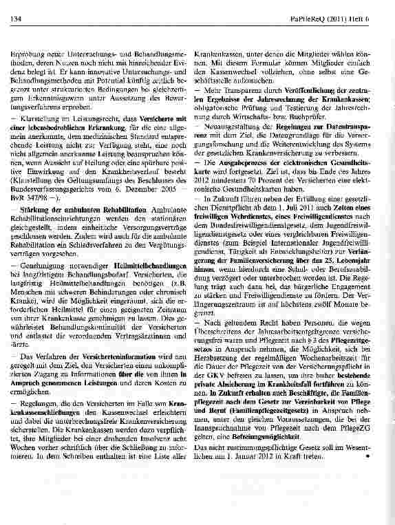 Vorschauseite 3: Bedarfsgerechte medizinische Versorgung gesichert