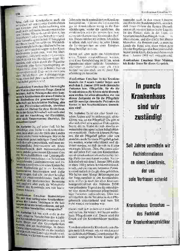Vorschauseite 2: Die Krankenhaussituation im Land Thüringen