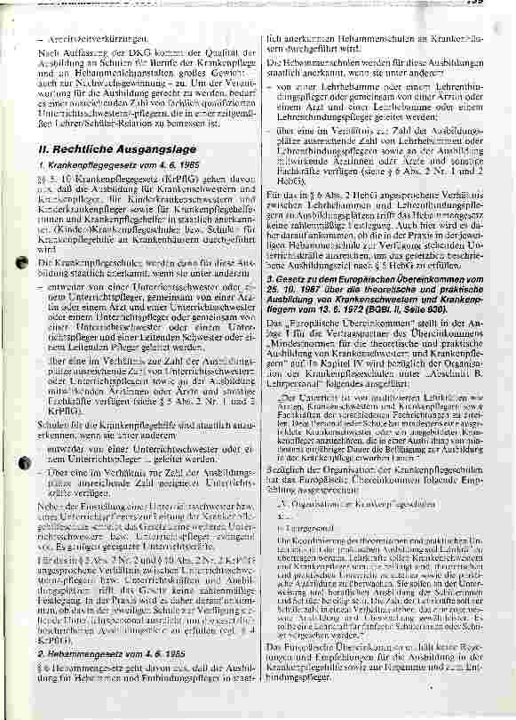Vorschauseite 2: DKG-Positionspapier für eine gemeinsame Empfehlung nach Paragraph 19 Abs. 1 KHG über die Zahl der Unterrichtsschwestern und -pfleger, ...