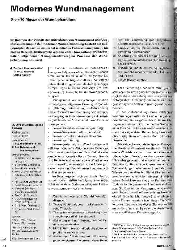 Vorschauseite 1: Modernes Wundmanagement