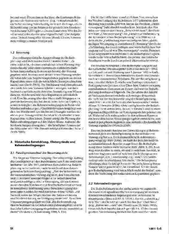 Vorschauseite 2: Neue Wege in der Bedarfsplanung in Deutschland: Haben wir ein Mengenoder ein Verteilungsbzw. Allokationsproblem?
