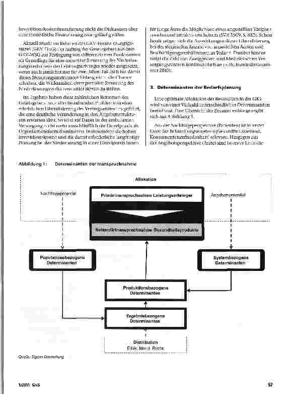 Vorschauseite 5: Neue Wege in der Bedarfsplanung in Deutschland: Haben wir ein Mengenoder ein Verteilungsbzw. Allokationsproblem?