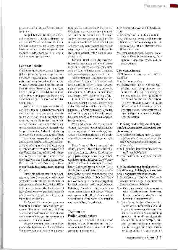 Vorschauseite 2: Selbstmanagement- Nur ein wissender Patient kann diePflege und Therapie aktiv unterstützen