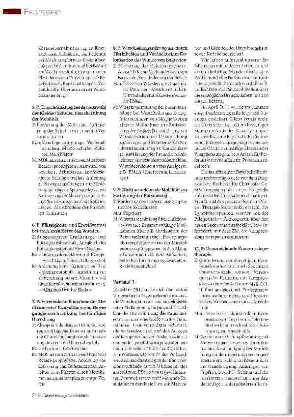 Vorschauseite 3: Selbstmanagement- Nur ein wissender Patient kann diePflege und Therapie aktiv unterstützen