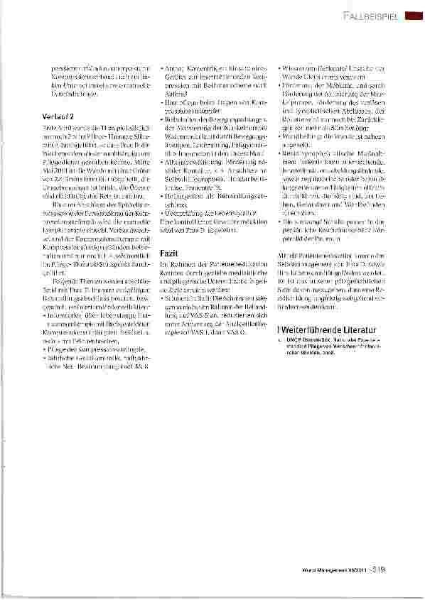 Vorschauseite 4: Selbstmanagement- Nur ein wissender Patient kann diePflege und Therapie aktiv unterstützen