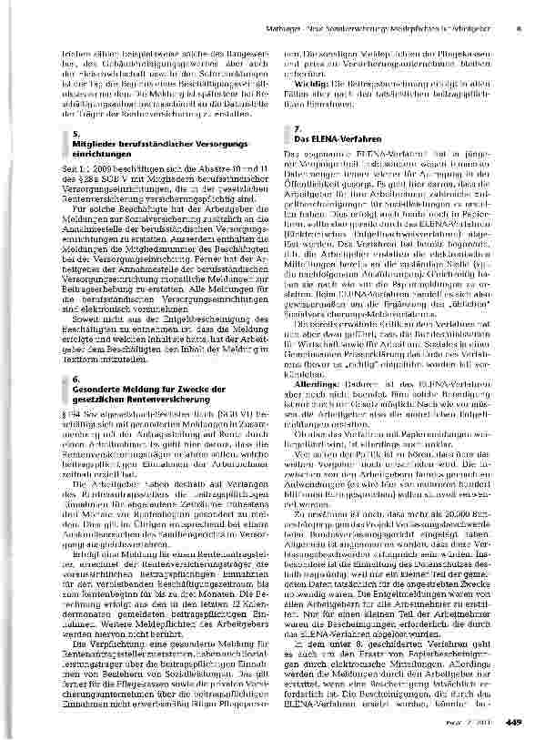 Vorschauseite 2: Neue Sozialversicherungs-Meldepflichten für Arbeitgeber