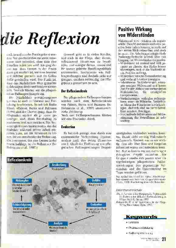 Vorschauseite 2: Das Entscheidende ist die Reflexion