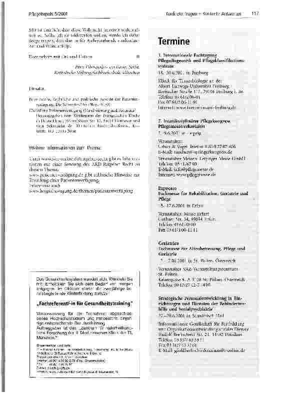 Vorschauseite 3: Patientenverfügung und Vorsorgevollmacht Die Klarstellung des Willens Betroffener