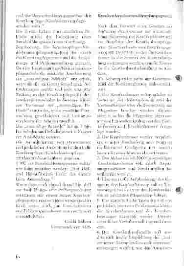Vorschauseite 3: Zur Neuregelung des Krankenpflegegesetzes