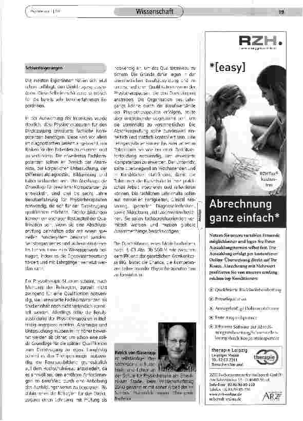 Vorschauseite 5: Fachkompetenz für Physiotnerapeuten im Direktzugang