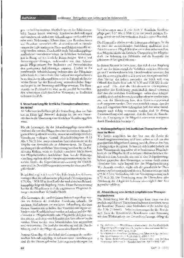 Vorschauseite 2: Delegation von Leistungen im Heimbereich