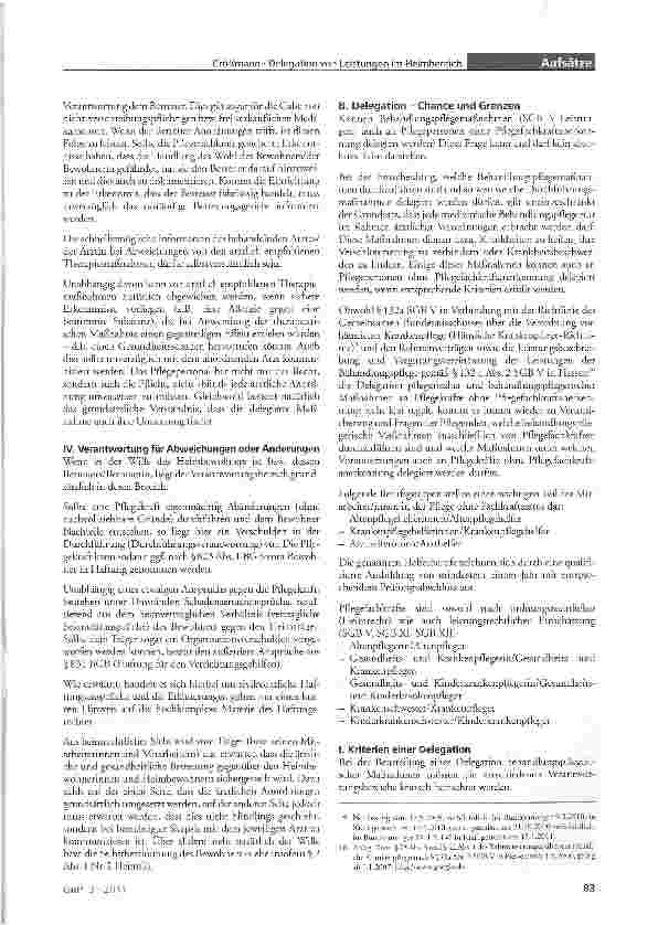 Vorschauseite 3: Delegation von Leistungen im Heimbereich