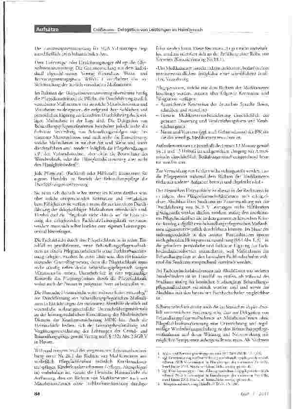 Vorschauseite 4: Delegation von Leistungen im Heimbereich