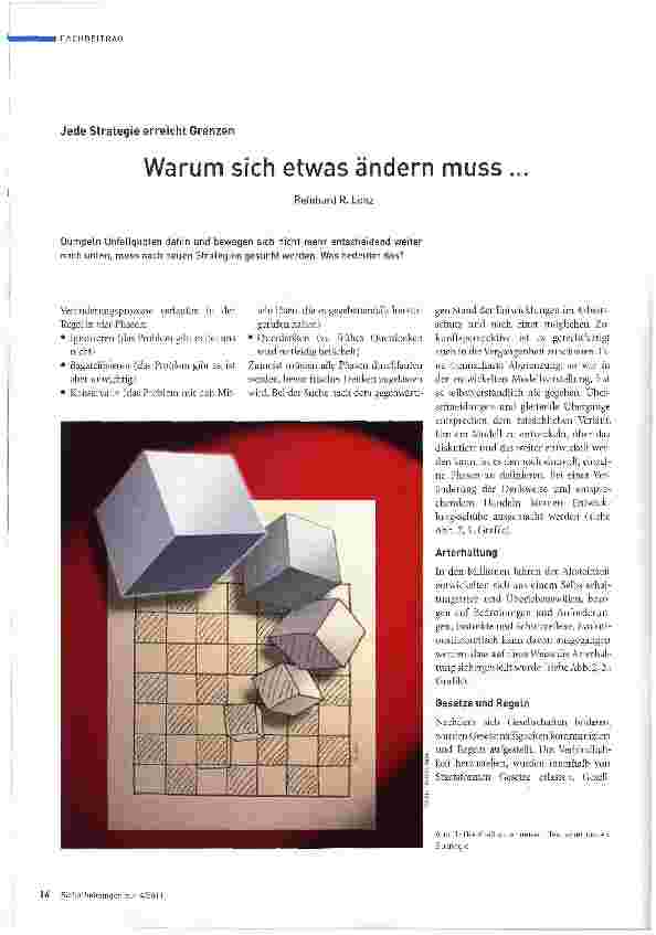 Vorschauseite 1: Warum sich etwas ändern muss