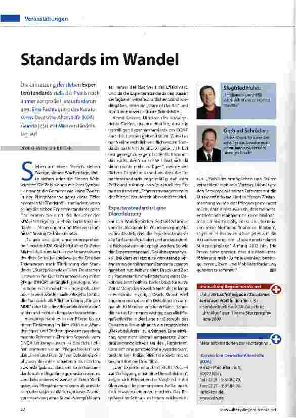 Vorschauseite 1: Standards im Wandel