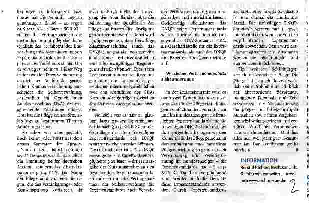 Vorschauseite 2: Pflegequalität - ein Drama in drei Akten