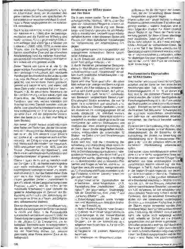 Vorschauseite 2: Methodische Beiträge zum Prozeß der Personalbewertung in Krankenhaus - Organisationen Teil III