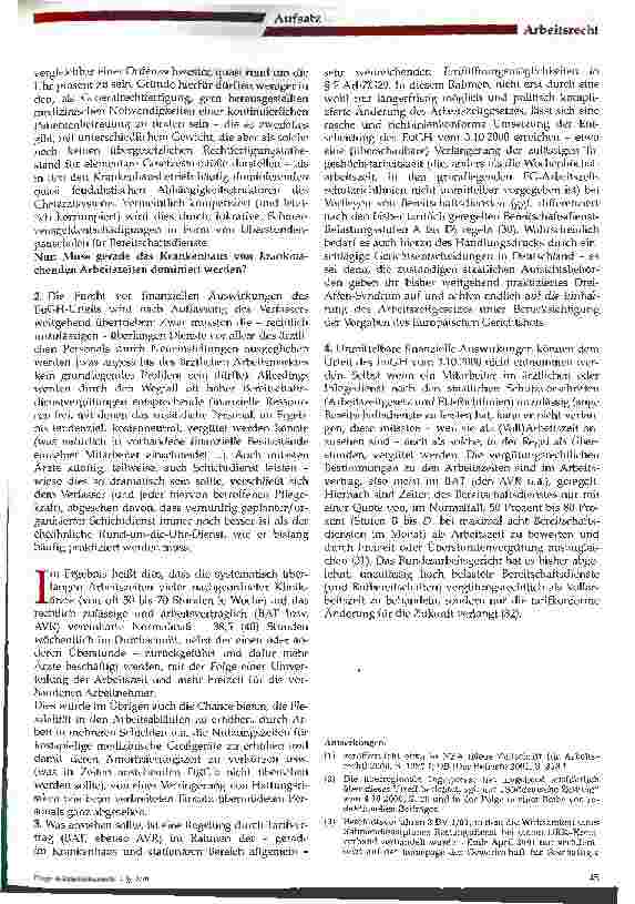 Vorschauseite 5: Ist Bereitschaftsdienst Arbeitszeit?
