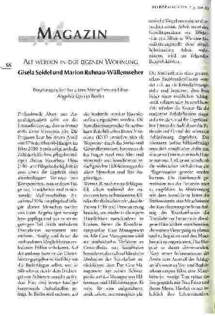 Vorschauseite 1: Alt werden in der eigenen Wohnung Beratungshilfen für ältere Menschen und ihre Angehörigen in Berlin