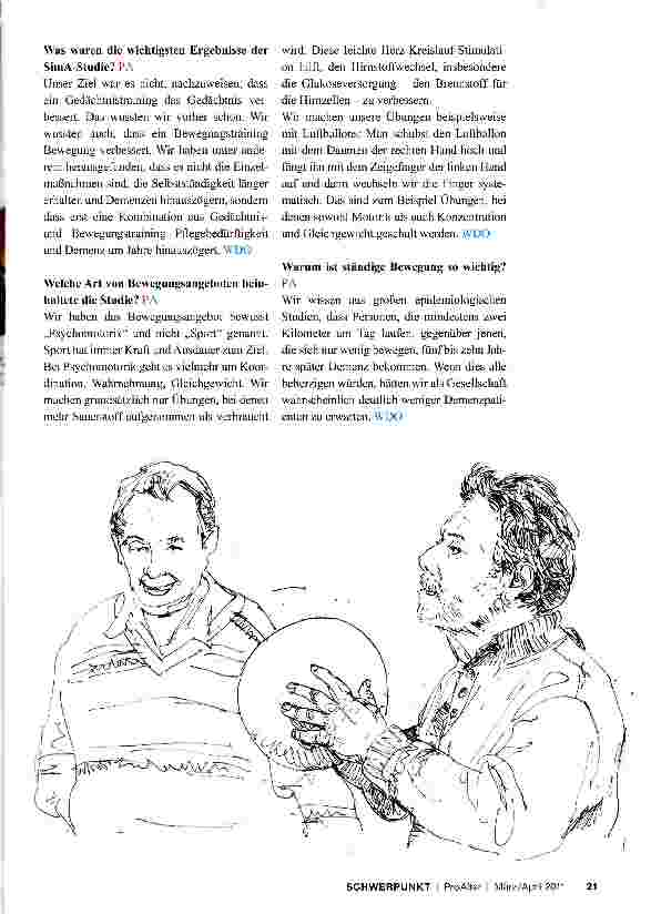 Vorschauseite 3: „Kombination aus Gedächtnis-und Bewegungstraining fördert die Selbstständigkeit im Alter