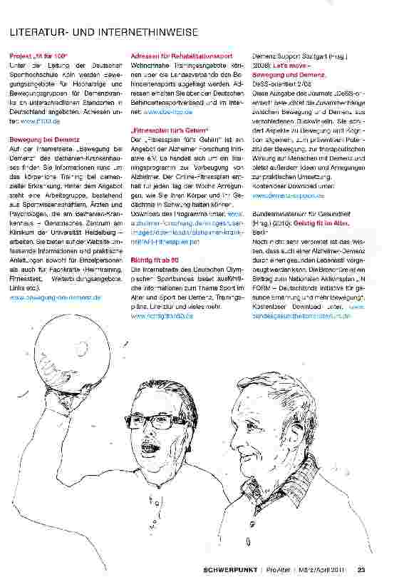 Vorschauseite 5: „Kombination aus Gedächtnis-und Bewegungstraining fördert die Selbstständigkeit im Alter