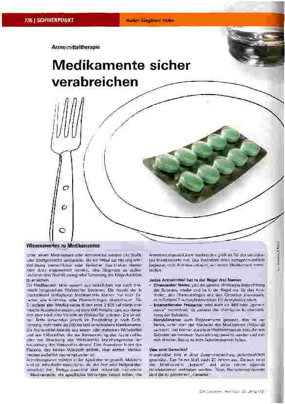 Vorschauseite 1: Medikamente sicher verabreichen