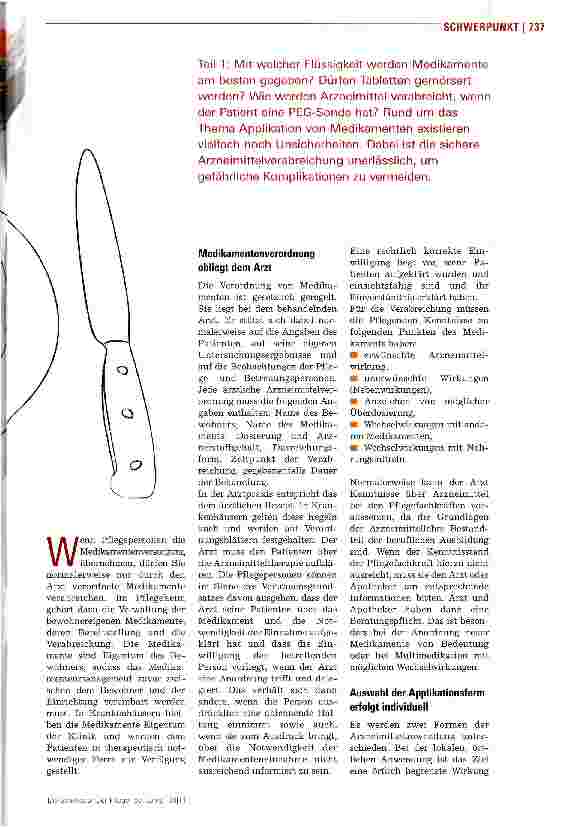 Vorschauseite 2: Medikamente sicher verabreichen