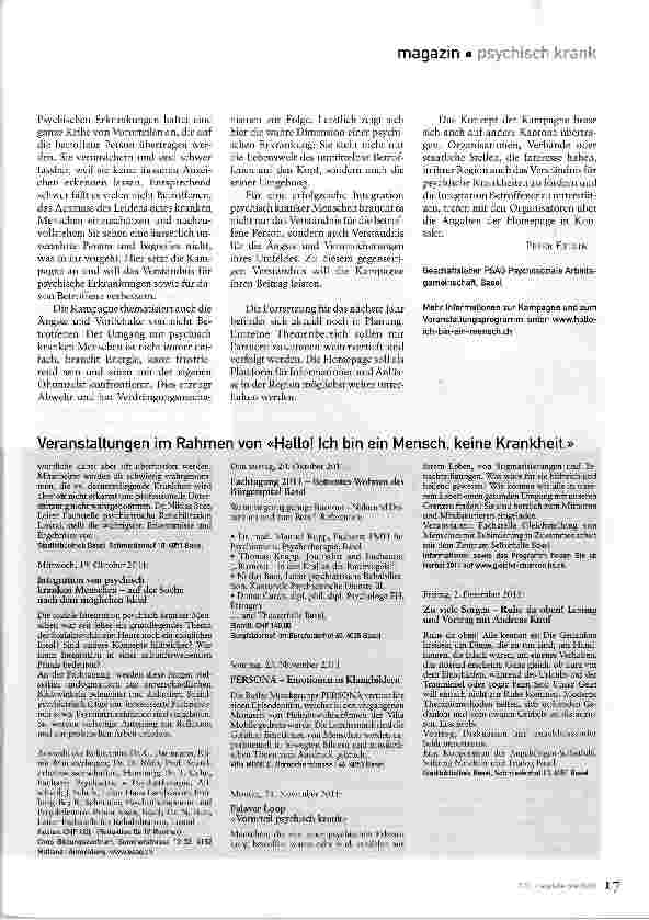 Vorschauseite 2: Hallo! Ich bin ein Mensch, keine Krankheit