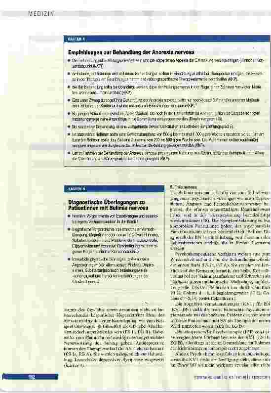 Vorschauseite 3: Diagnostik und Therapie der Essstörungen