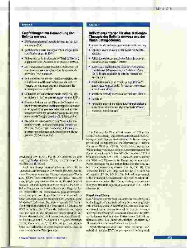 Vorschauseite 4: Diagnostik und Therapie der Essstörungen