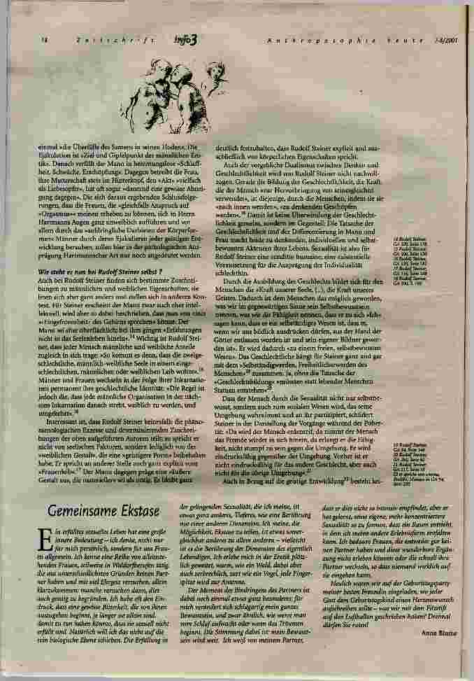 Vorschauseite 5: Anthrosex Esoterik und Sexualität - ein Gegensatz?